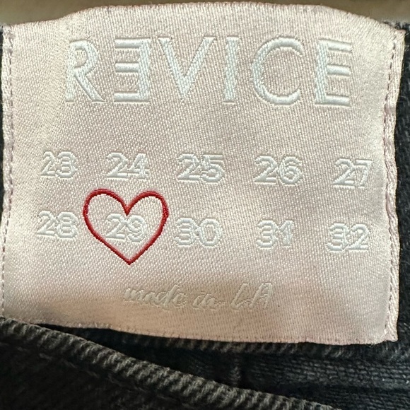 Revice Joey Jeans Women's Size 29 Black Crossover High Rise Waist 90's Fit - Picture 4 of 8